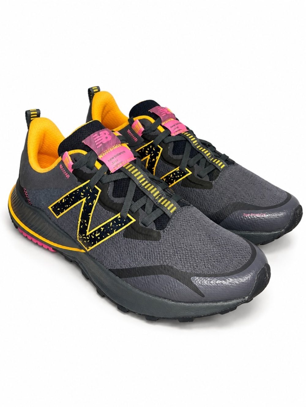 New Balance Nitrel V5 Trail Running Shoes Gray Pink Orange Women’s 10 EUC